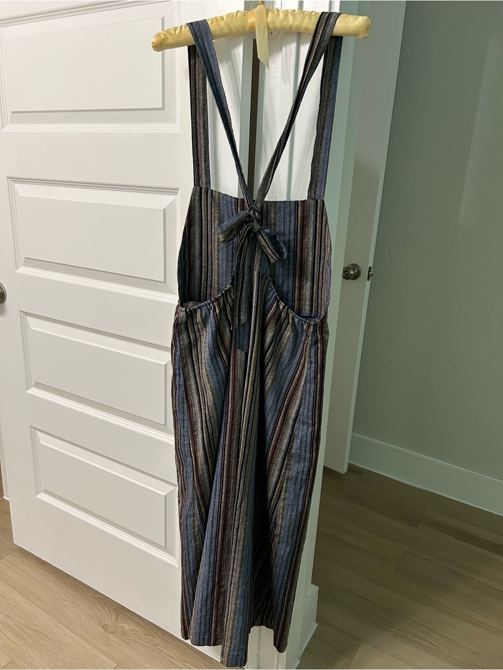 Blush Sz M, Striped Wide-Leg Jumpsuit - Picture 8 of 9